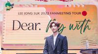 Lee Jong Suk saat dan meeting di Jakarta. (Foto: Applewood)