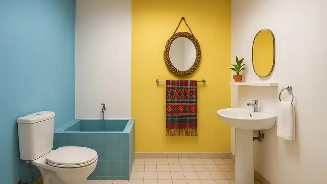 Model Kamar Mandi dan WC Sederhana di Kampung/Ilustrasi AI