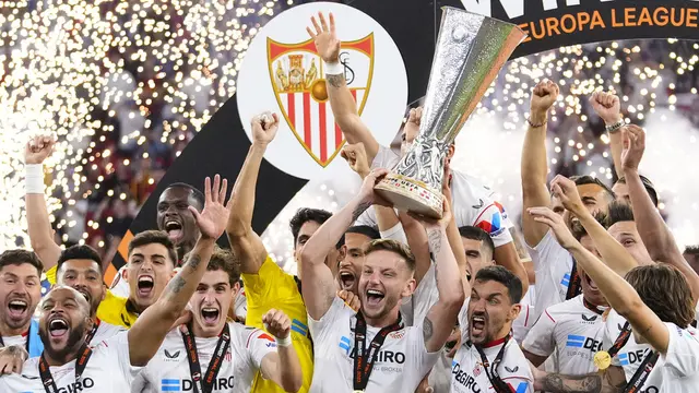 Selebrasi Juara Sevilla