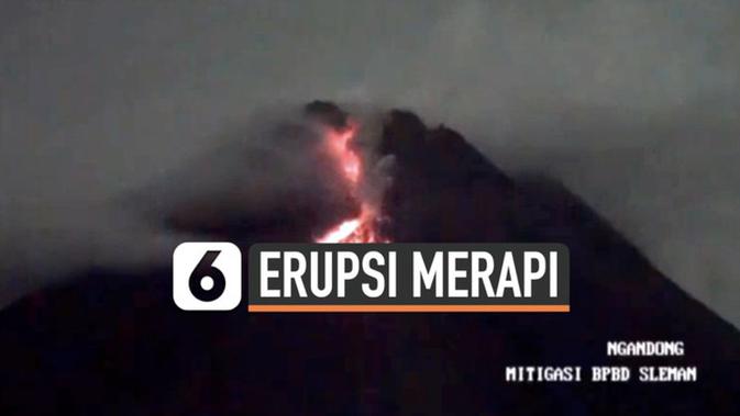 VIDEO: Masih Erupsi, Gunung Merapi Luncurkan Lava Pijar Belasan Kali - News Liputan6.com