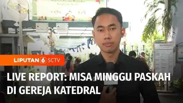 Misa Minggu Paskah pagi ini digelar di gereja Katedral Jakarta. Reporter Kalvin Tonggi dan juru kamera Kemal Prasetya akan menyampaikan laporannya bagaimana jalannya misa hari ini.