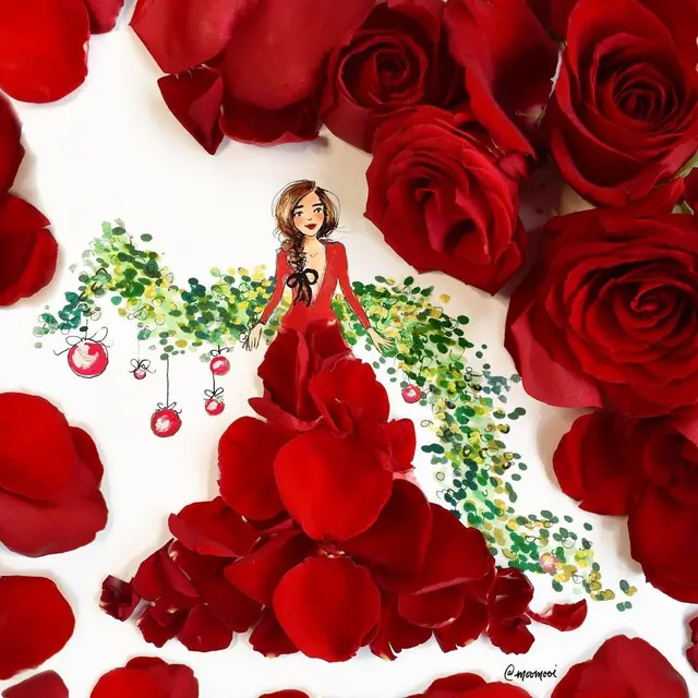 Gambar Rok Diganti Mawar Merah, 6 Karya Lukisan Ini Menakjubkan