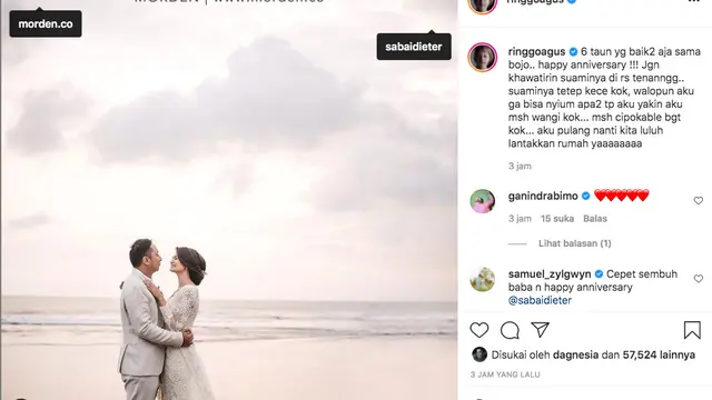 Dirawat di RS dan Kehilangan Indra Penciuman, Ringgo Agus Rahman Diduga Positif Covid-19