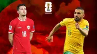 Kualifikasi Piala Dunia 2026 - Timnas Indonesia Vs Australia - Duel Pemain: Justin Hubner Vs Aziz Behich (Bola.com/Adreanus Titus)