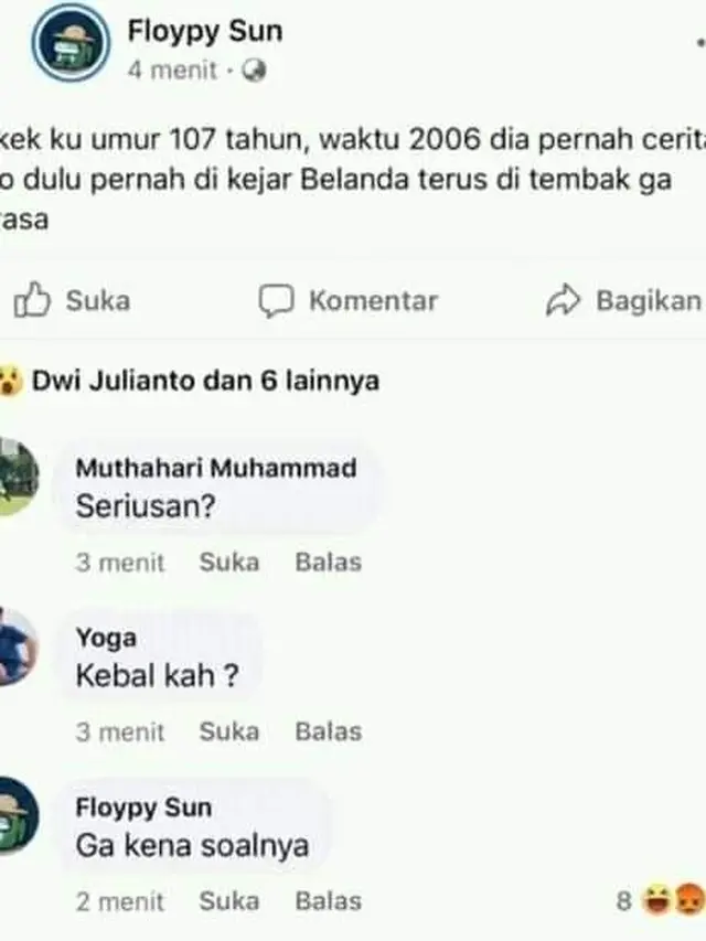 10 Momen Kocak Warga Facebook Balas Komentar Ini Bikin Tepuk Jidat