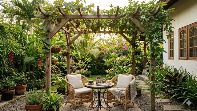 Ide Pergola Sederhana untuk Tanaman Buah Rambat