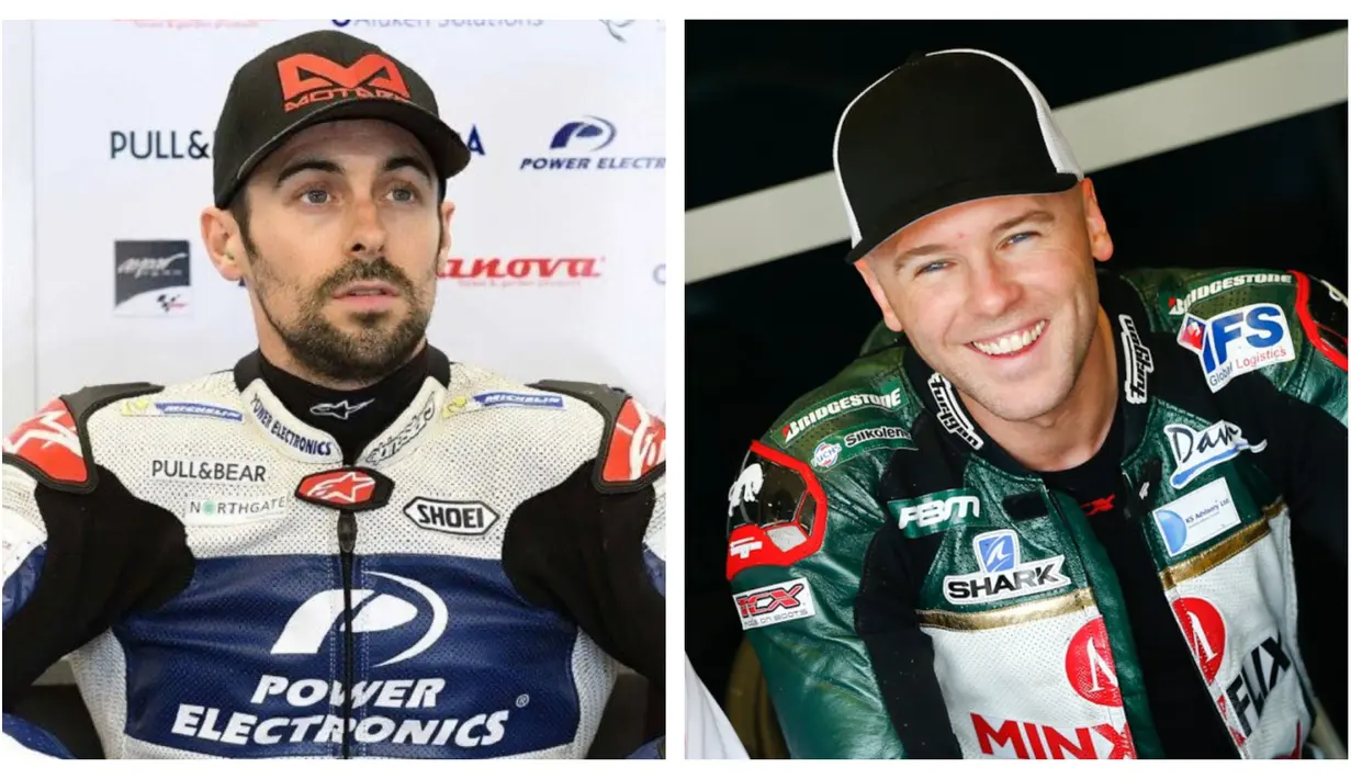Eugene dan Michael Laverty. Duo pembalap Irlandia Utara ini tidak lebih dari 3 musim berlomba di kelas MotoGP. Eugene, sang adik hanya dua musim di MotoGP, 2015 dan 2016. Sementara sang kakak, Michael, semusim lebih banyak, yaitu 2013, 2014 dan 2016. (Kolase motogp.com)