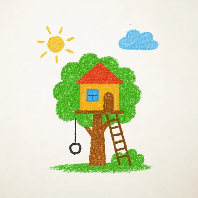 Gambar Rumah yang Mudah Ditiru Anak-Anak