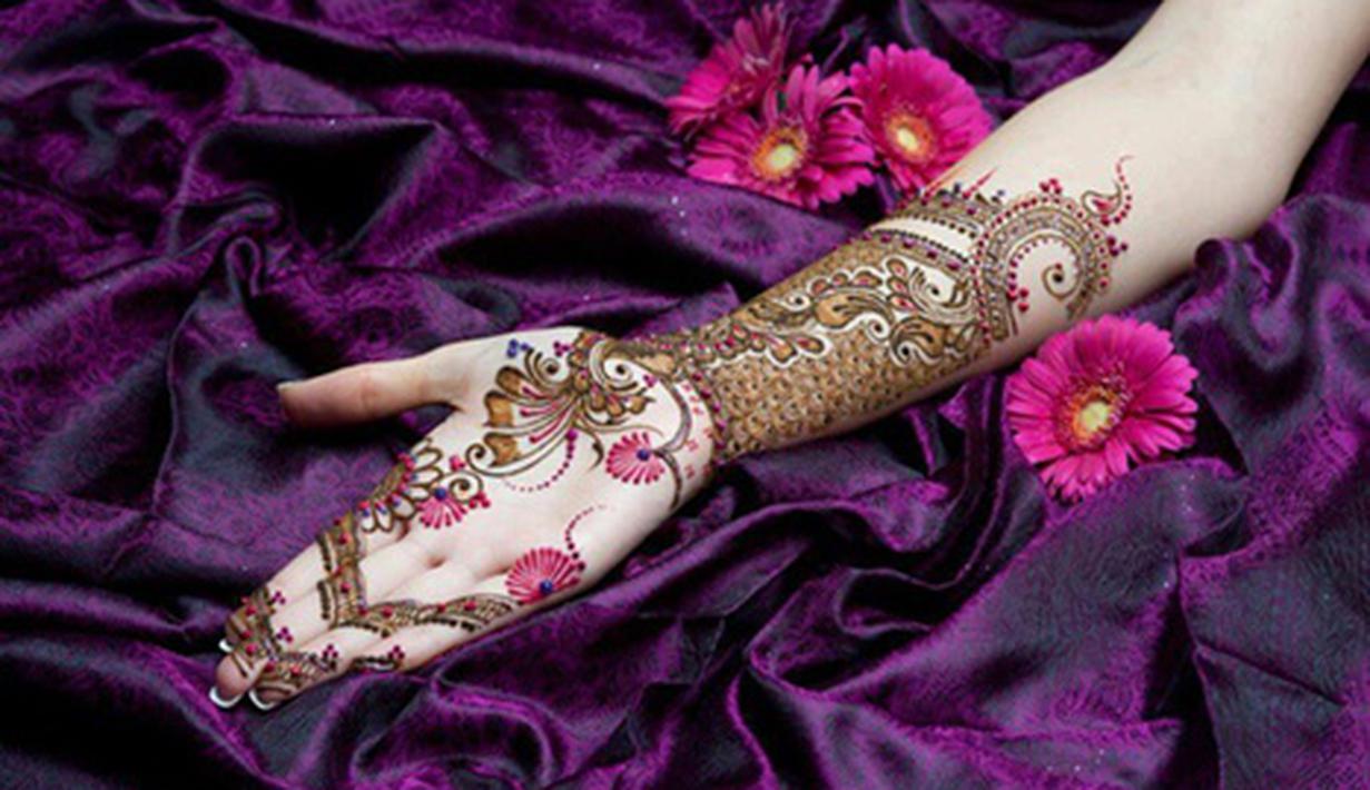 Henna Tema Bunga Mawar Untuk Nikahan Yang Cantik Banget Fashion
