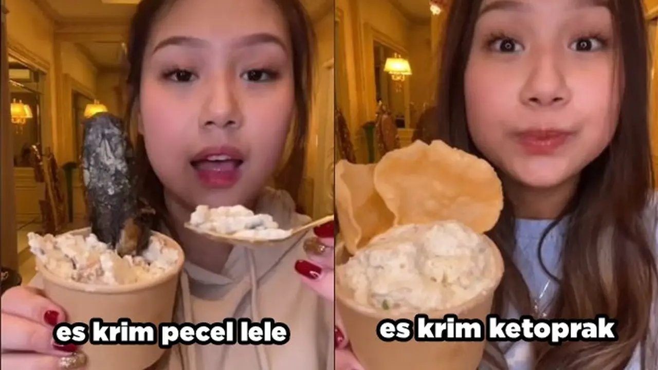 6 Video Viral Sisca Kohl Bikin Es Krim Unik, Terbaru Rasa Pecel Lele