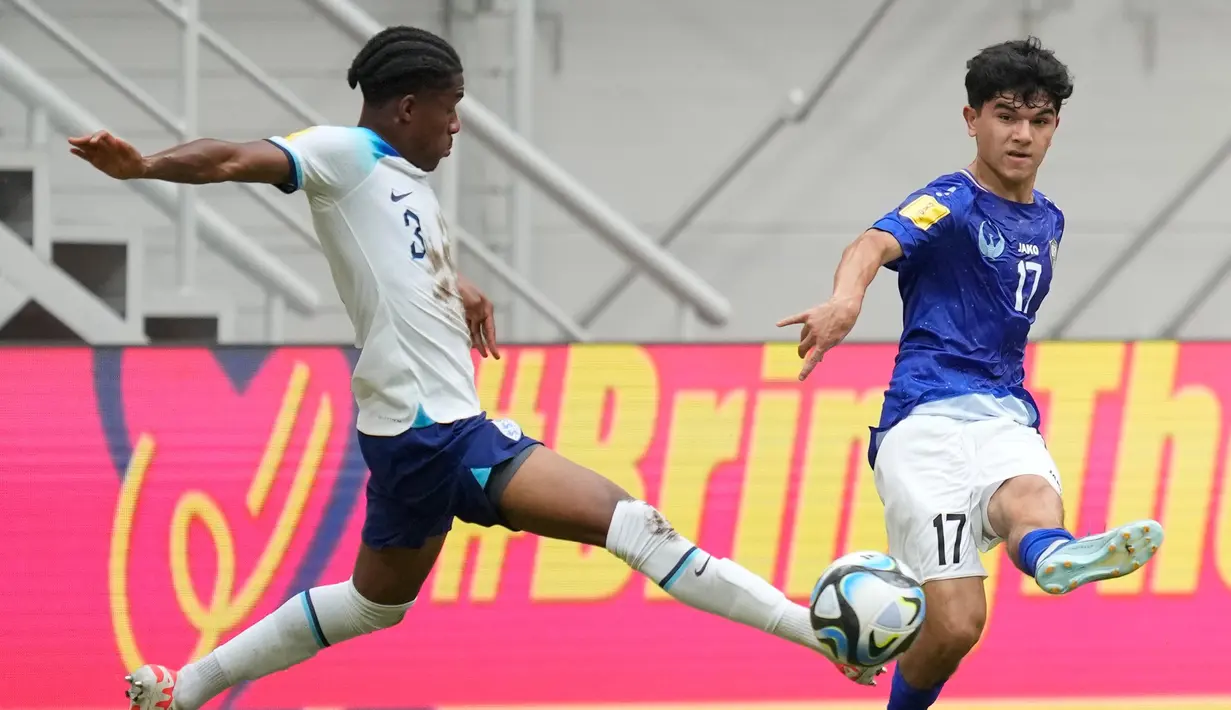 Hasil ini cukup mengejutkan, karena timnas Uzbekistan U-17 bermain di luar dugaan. (AP Photo/Dita Alangkara)