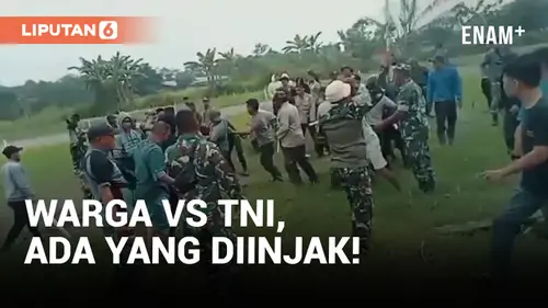 VIDEO: Viral! Prajurit TNI Injak-injak Warga di Deli Serdang