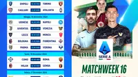 Jadwal pertandingan Serie A 2024/25 pada matchweek ke 16 di Vidio pekan ini. (sum. doc. vidio.com)
