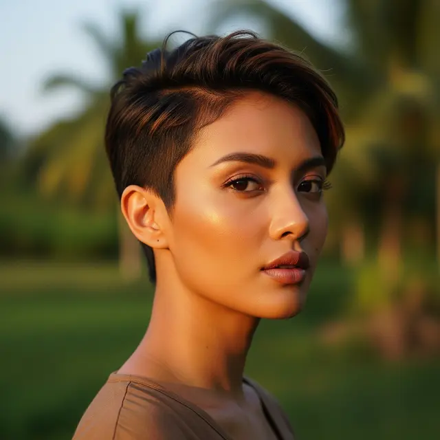 Model Rambut Pendek Wanita Pixie Cut