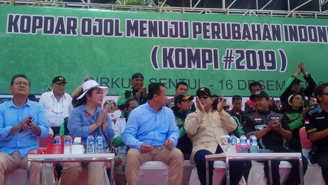 Titiek Soeharto: Pengemudi Ojol Dukung Prabowo-Sandiaga 