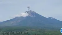 Gunung Semeru kembali erupsi dengan tinggi letusan capai 900 meter (Istimewa)