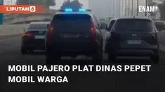 Beredar sebuah video yang berisi mobil Pajero plat dinas yang tampak arogan. Hal tersebut dialami oleh seorang warga di jalan menuju Pantai Indah Kapuk