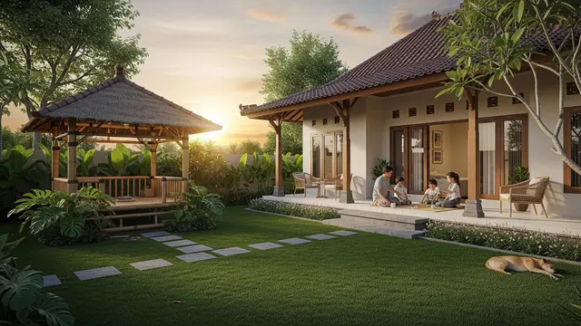 Contoh Rumah Nyaman untuk Orang Tua dan Cucu di Kampung