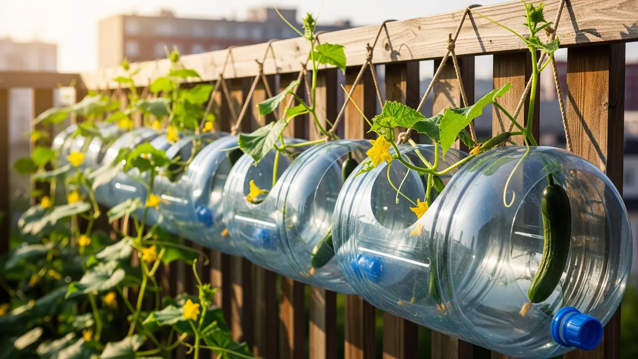 6 Ide Kebun Timun Gantung dari Galon Air Mineral Bekas, Solusi Berkebun Hemat