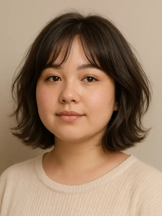 Gaya Riviera Bob untuk Wajah Bulat, Oval, dan Panjang