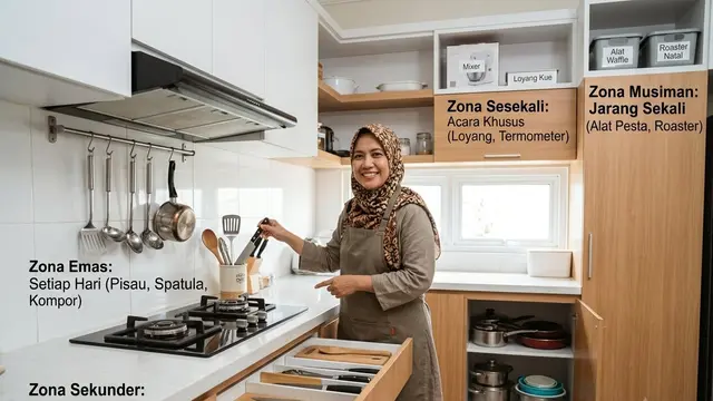 Cara Menata Peralatan Masak Berdasarkan Frekuensi Pemakaian