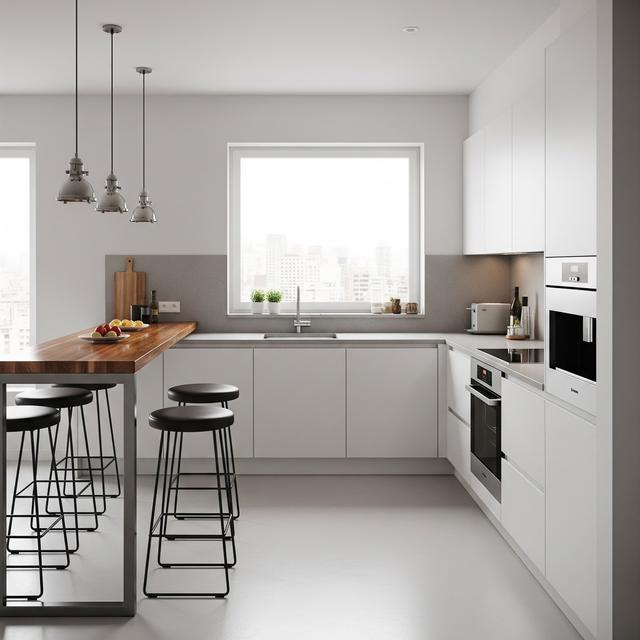 Dapur Kecil Bentuk U Minimalis