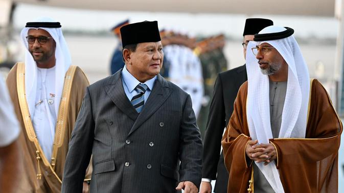 Prabowo Dijadwalkan Bertemu Presiden UEA MBZ di Abu Dhabi, Ini yang Dibahas