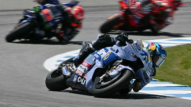 Alex Marquez beraksi di MotoGP Spanyol 2025