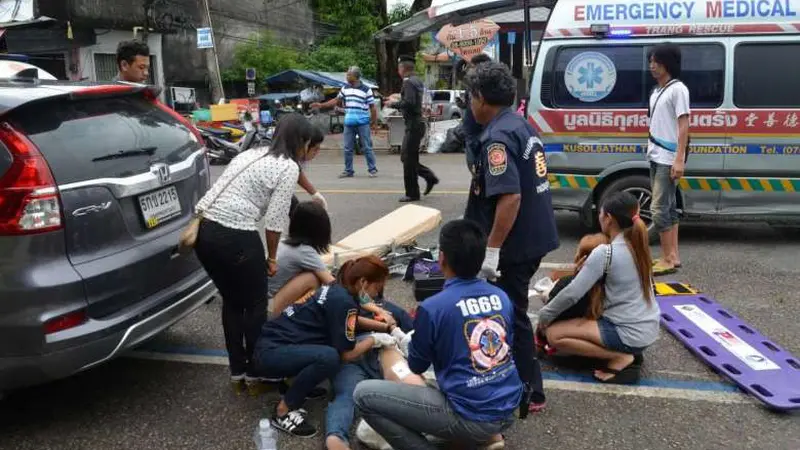 Korban ledakan bom Thailand. (Reuters)