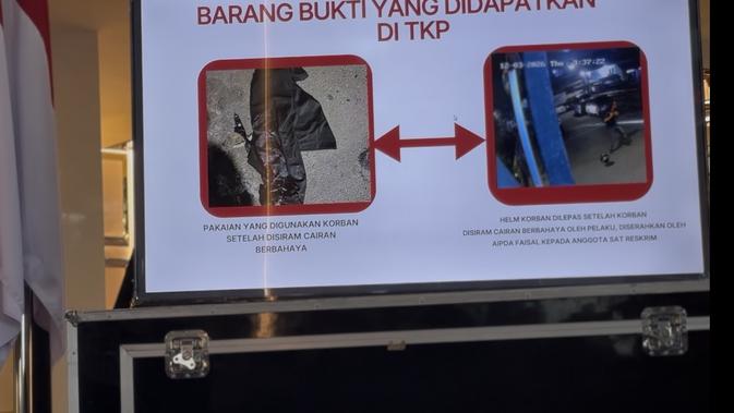 Penampakan Jaket Andrie Yunus Meleleh Akibat Disiram Air Keras