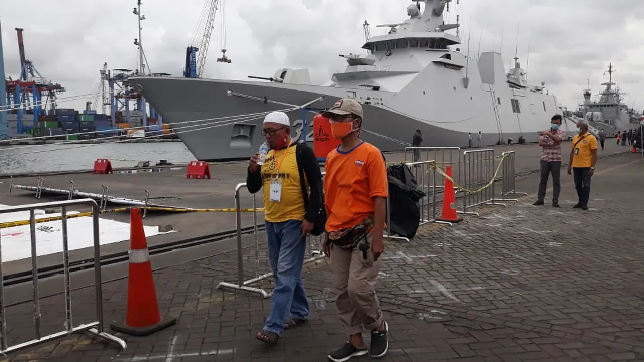 Syarif Rafiq (49) Saat Datangi Posko JICT II, Pelabuhan Tanjung Priok, Jakarta Utara.