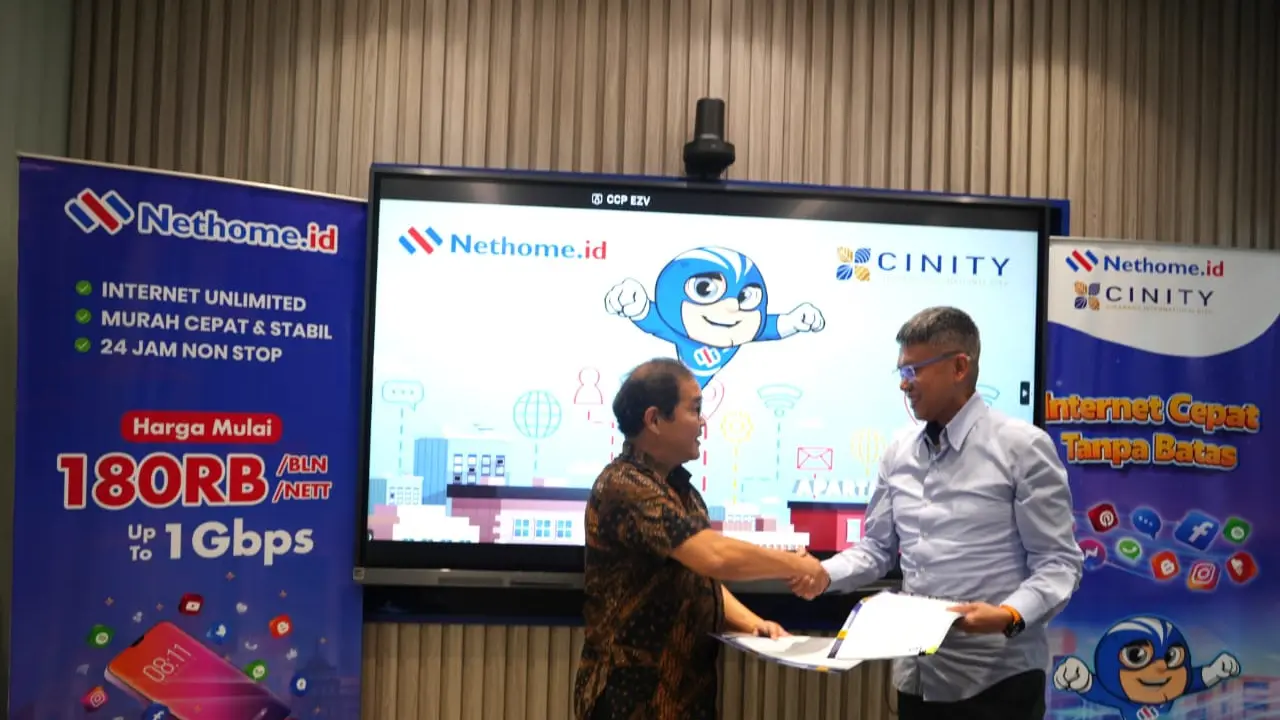 DATA bekerja sama dengan Cinity untuk membangun jaringan FTTH (Fiber to the Home). Credit: Remala Abadi