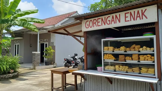 Ide Jualan Makanan Ringan untuk Warung Kecil/ Ilustrasi AI