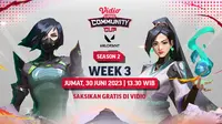 GRATIS di Vidio, Live Streaming Valorant Vidio Community Cup Season 2 Week 3 Jumat, 30 Juni