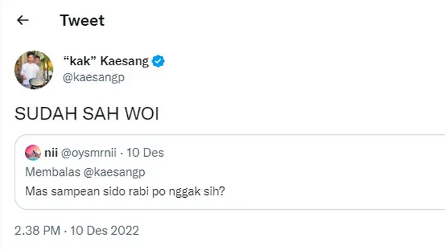 8 Cuitan Nyeleneh Kaesang Setelah Menikah, Sempat Kirim Tweet saat Kirab