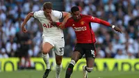Marcus Rashford mati kutu saat Manchester United kalah 0-2 dari Tottenham Hotspur pada pekan kedua Liga Inggris di Tottenham Stadium (AFP)