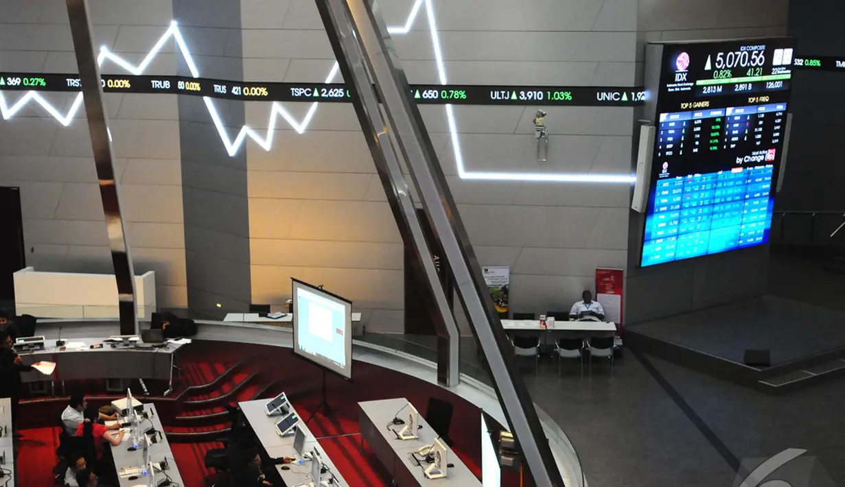 Investor berharap dengan naiknya Jokowi menjadi Presiden akan membawa perekonomian Indonesia semakin maju, Jakarta, Rabu (22/10/2014) (Liputan6.com/Andrian M Tunay)