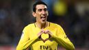 Angel Di Maria - Mantan pemain Real Madrid ini merupakan salah satu pilar penting yang berhasil mengantar PSG ke final liga Champions. Ketenangan serta umpan akurat nya bisa menjadi senjata bagi PSG untuk meraih gelar Liga Champions pertamanya. (AFP/Franck Fife)