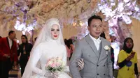 Resepsi pernikahan Vicky Prasetyo - Angel Lelga (Nurwahyunan/bintang.com)
