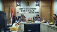 Asisten Sumber Daya Manusia (SDM) Polri Irjen Arief Sulistyanto menggelar jumpa pers terkait seleksi anggota Polri. (Liputan6.com/Nafiysul Qodar)