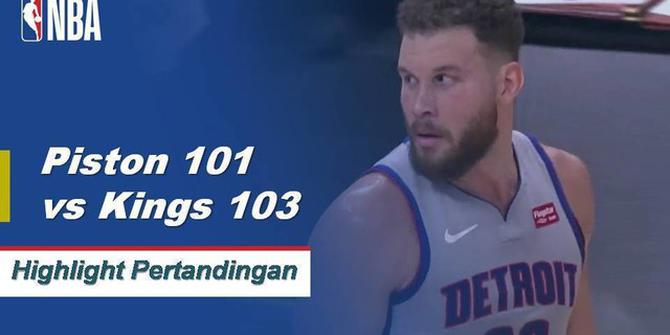 Cuplikan Pertandingan NBA : Kings 103 vs Pistons 101