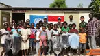 Citizen6, Haiti: Kepala sekolah, Jean Baptiste Aqilus menyampaikan ucapan terima kasih dan apresiasi yang sangat tinggi kepada Indonesia yang telah hadir dan memberikan bantuan ke sekolah mereka. (Pengirim: Badarudin Bakri)
