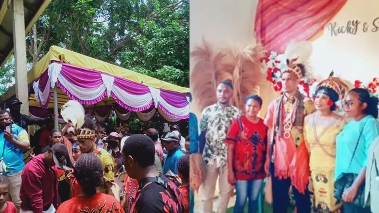 6 Momen Prosesi Lamaran Ricky Kambuaya di Sorong, Tampak Meriah