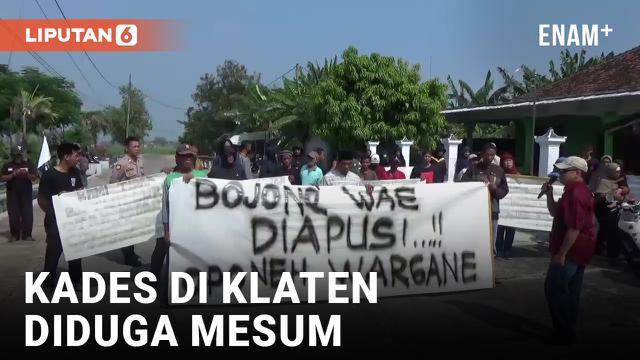 Diduga Mesum, Kades di Klaten Didemo Mundur