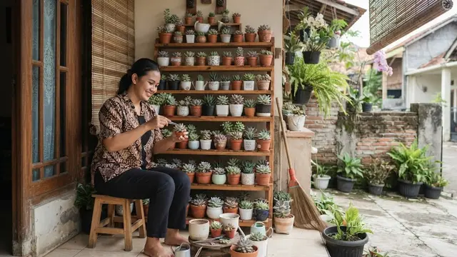 Tanaman yang cocok ditanam wanita virgo yang suka semuanya rapi model sukulen