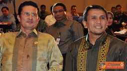 Citizen6, Medan: Menteri Kelautan dan Perikanan Fadel Muhammad bersama Gubernur Sumut Gatot Pujo Nugroho menghadiri HUT Smart FM. (Pengirim: Efrimal Bahri)