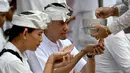 Pada tahun 2023 ini, peringatan Hari Raya Galungan diperingati sebanyak 2 kali. Yakni pada tanggal 4 Januari 2023 lalu dan tanggal 2 Agustus 2023. (Photo by SONNY TUMBELAKA / AFP)