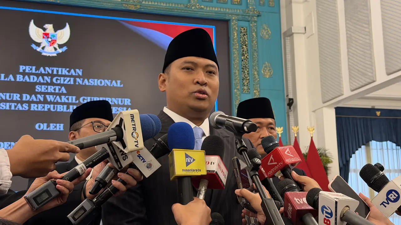 Kepala Badan Gizi Nasional (BGN), Sudaryono di Istana Negara Jakarta, Rabu (22/7/2026). (Liputan6.com/Lizsa Egeham)