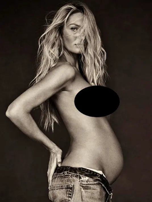Candice mengunggah foto dengan perut buncitnya di akun instagram pribadi. Ia pun menambahkan caption seperti 'My Not So Little Bloy'. (viainstagram@angelcandices/Bintang.com)