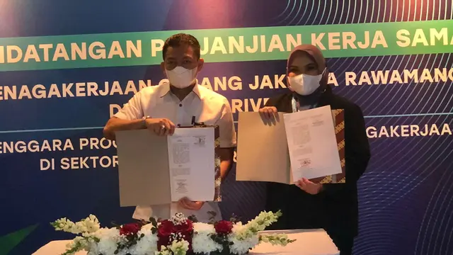 inDriver menggandeng BPJS Ketenagakerjaan menandatangani Perjanjian Kerja Sama, inisiatif untuk membantu pengemudi bergabung dalam program jaminan sosial.